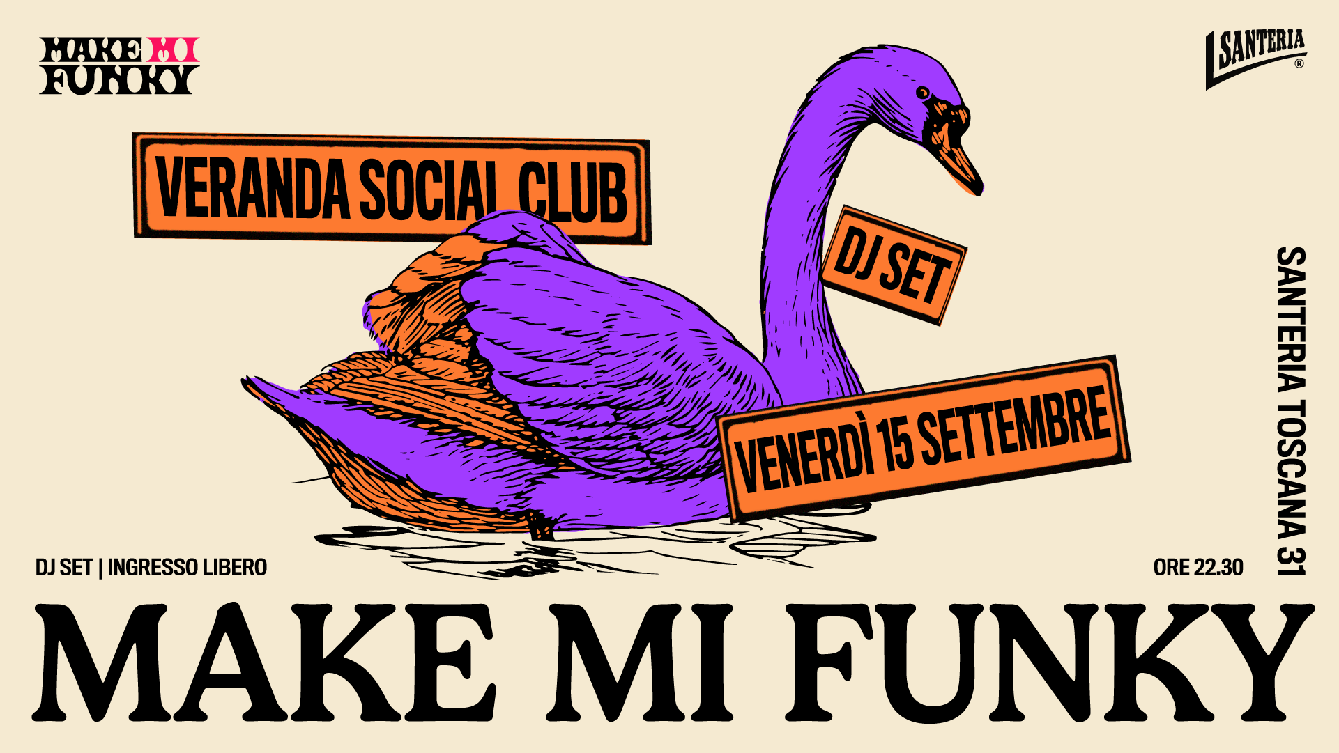 Make Mi Funky dj set at Santeria Milano, Milan